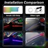 Acrylic Interior Car LED Lights with Remote and Wireless APP