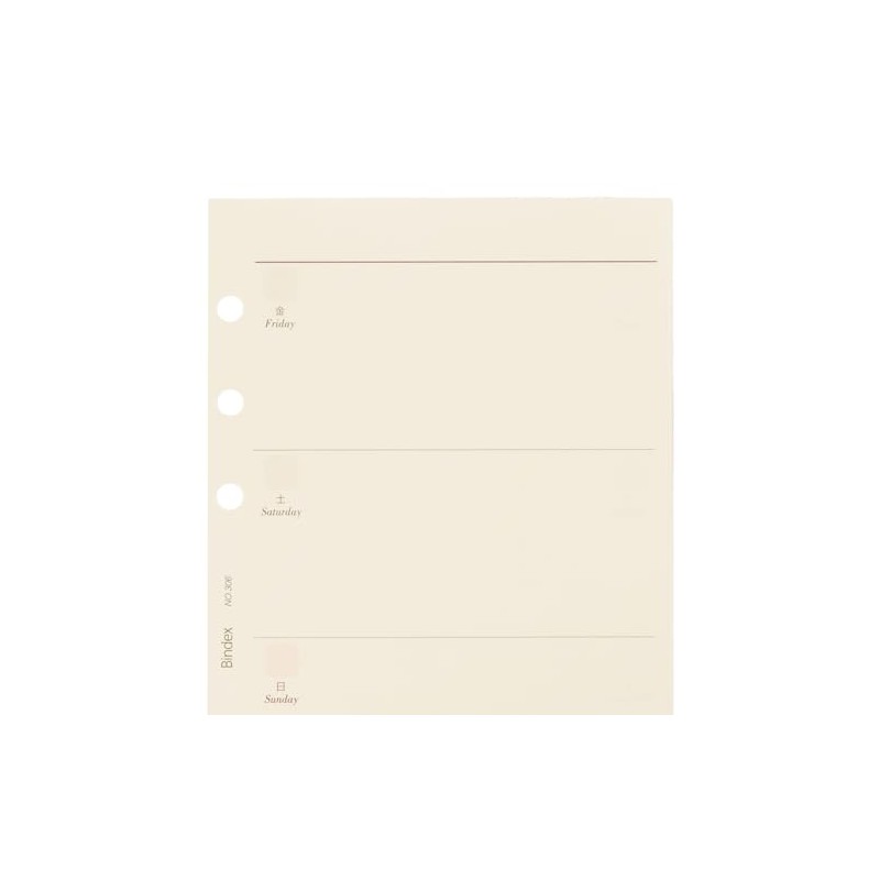 Bindex 306 Personal Organizer Refill, Bible Size, 6 Holes, Efficiency