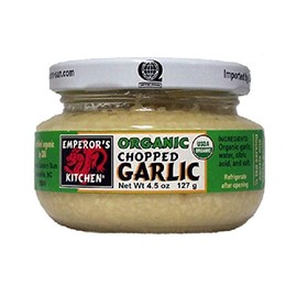 Emperor's Kitchen Organic Chopped Garlic, 4.5 Ounce (Pack of 12)