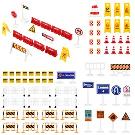 NUOBESTY Construction Traffic Sign Set 1 Set Traffic Signs Kids Road Street Signs Toys Stem Toys for Children Early Age Development