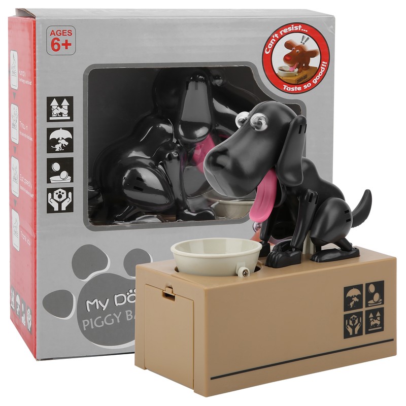 Saving Pot Electronic Money Box Robotic Dog Coin Bank Automatic