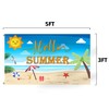 Hello Summer Flag 3x5 Ft Hello Sunshine Beach Decorations Banner