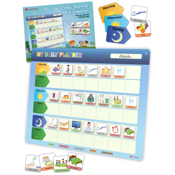 LIKARTO® Chore Chart for Kids - Daily Planner - Montessori