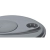 Lurch 10222 Salatschleuder mit Kurbel aus Kunststoff, Iron Grau/Weiß, 22