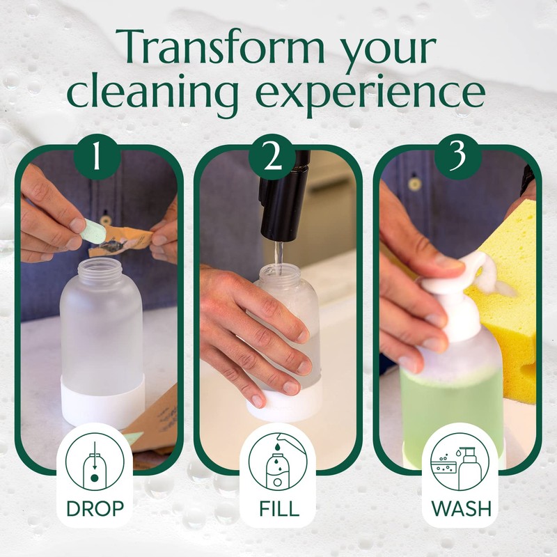 CLEANOMIC Foaming Dish Soap Tablets (6 Pack) - Dish Soap