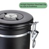 BERTILLE Stainless Steel Coffee Canister,16 oz Kitchen Food Storage Container