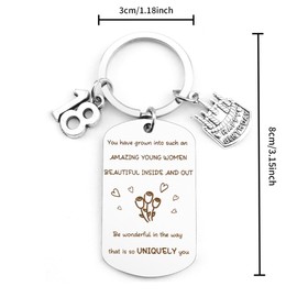 18th Birthday Gifts for Girls,18th Birthday Presentsfor Girls,Unusual 18th Birthday Gifts,18th Birthday Keyring,Girls 18th Birthday Gifts,Gifts for 18 Year Old Girls,18th Birthday Gifts for Daughter