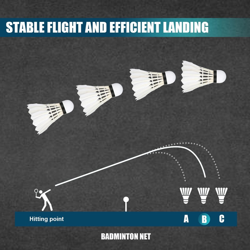 SPPHONEIX 3/6-Pack Mixed Badminton Shuttlecocks – Durable Birdies for Training