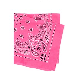 Rothco Trainmen Paisley Bandana – Extra-Large - 27" X 27" - Pink