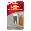 Command MR02-BN-EF Modern Reflections Metal Hook, Medium, Brushed Nickel, 1