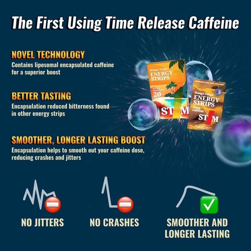 STIM Frost Mint Energy Strips (20 Boosts) | Fast, Convenient
