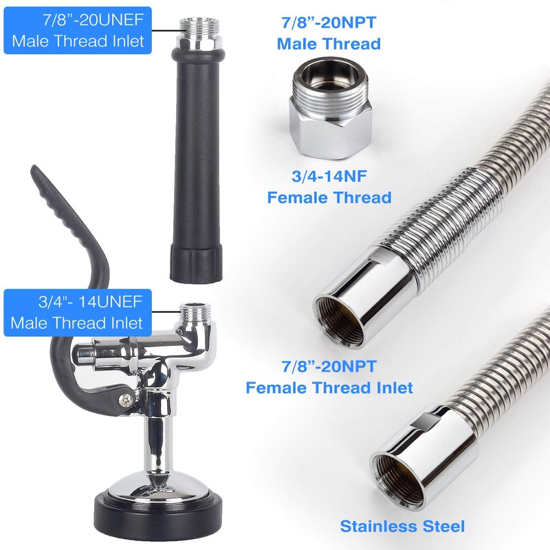 MSTJRY Spray Valve with 45" Pre Rinse Hose, Pre Rinse