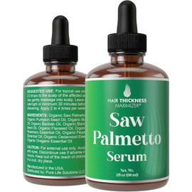 Hair Thickness Maximizer Serum De Palmetto Sierra Para El Crecimiento Y Espesamiento Del Cabello - Con Aceites De Romero, Menta, Semillas De Calabaza. Tratamiento Vegano Hidratante Y Fortalecedor