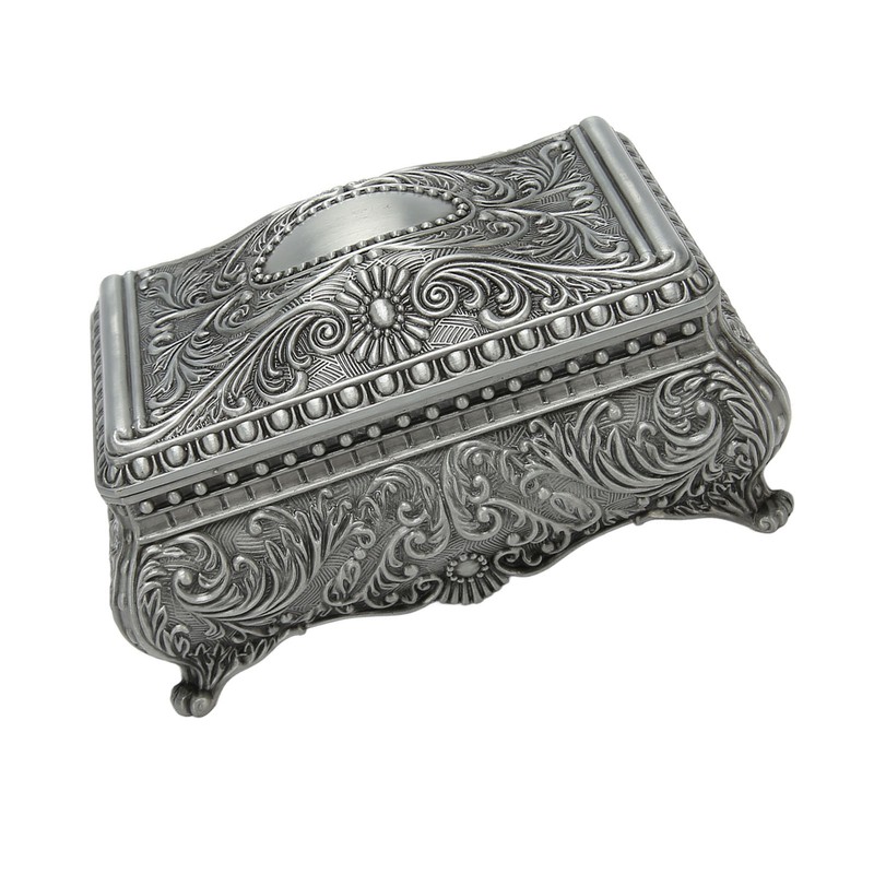 Vintage Jewelry Box Innovative European Style Light Luxury Metal Trinket