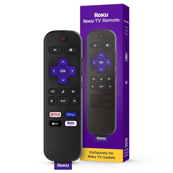 Roku TV Remote Control (Official Manufacturer Product) - Simple Setup,