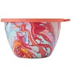 S'well Stainless Steel Salad Bowl Kit 64oz, Marble Swirl, Comes