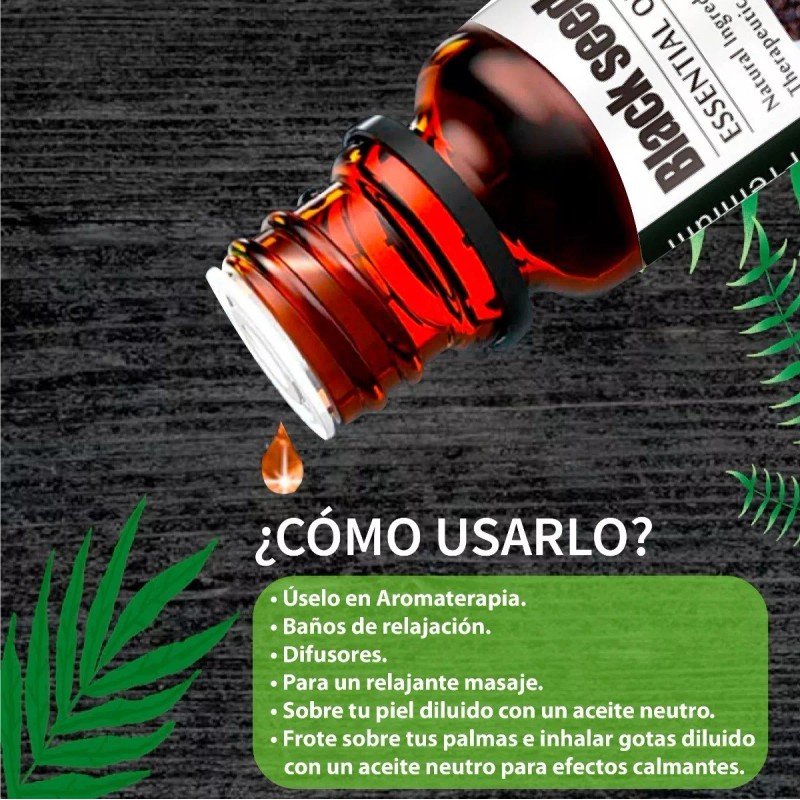 UVa Natural Aceite Esencial De Semilla Negra 100% Puro Uva
