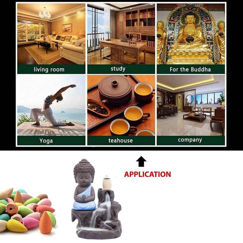 Decora Craft Poly Resin Buddha Incense Smoke Burner Fountain/Idol Gifts