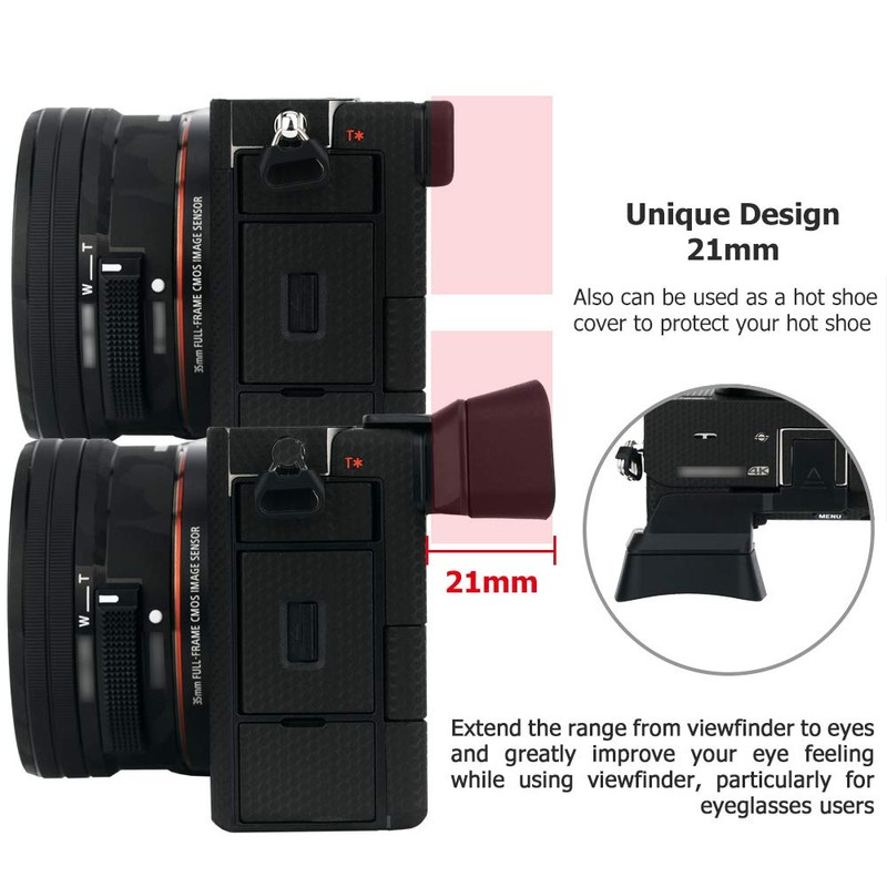 Kiwifotos Soft Eyecup Eyepiece Compatible with Sony Alpha a7C Viewfinder