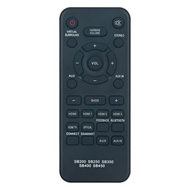 VINABTY Replacement Remote Control Compatible with J Cinema Home Theater Soundbar Speaker SB200 SB250 SB350 SB400 SB450
