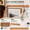 Picture Hanging Tool, 16 Inch Wood Level Ruler for DIY