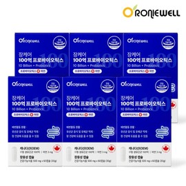 Roniwell Intestinal Care 10 Billion Probiotics 60 capsules x 6 (total 12 months supply) / 로니웰 장케어 100억 프로바이오틱스 60캡슐 x 6개 (총 12개월분)