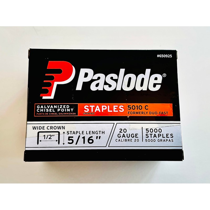 Duo-Fast 5010C - 5/16-Inch x 20 Gauge Chisel Staples