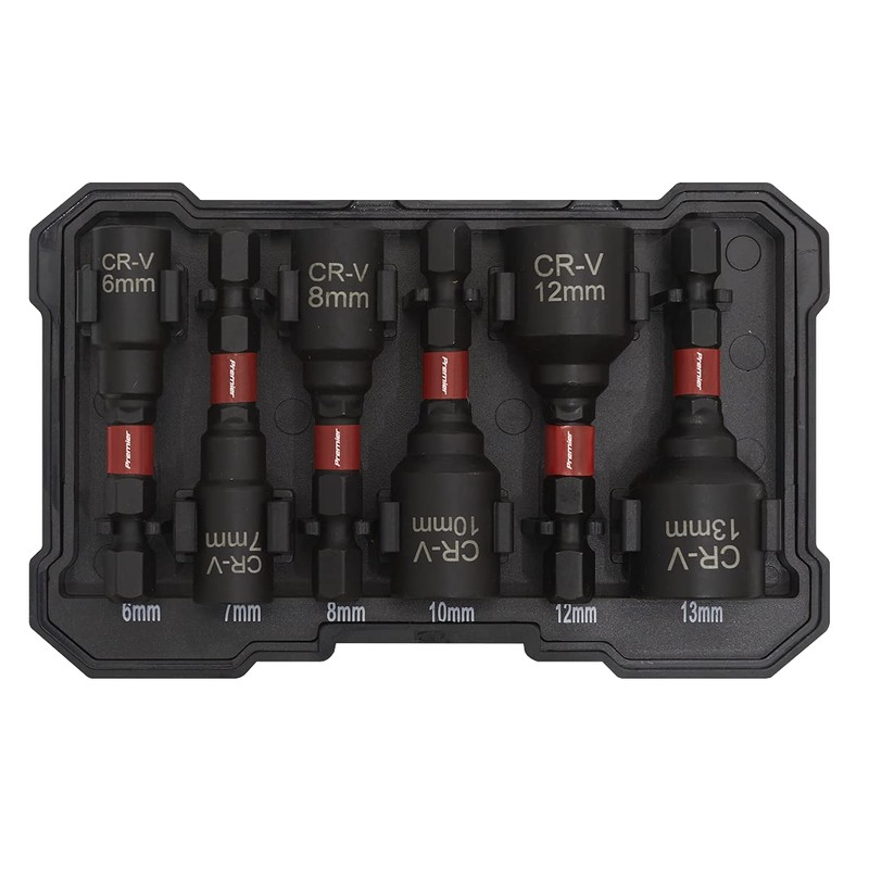 Sealey 6pc Impact Grade Nut Driver Set AK8287