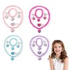 4 Pcs Girls Jewellery Set,Kids Jewellery Sets for Girls,Princess Kids