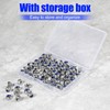 SPEEDWOX 100 PCS M6 x 1mm Nylon Insert Nuts Locknuts,