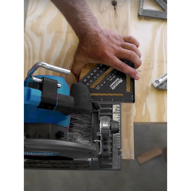 Mecurate 7 Inch Heavy-Duty Aluminum Alloy Triangle Rafter Square, Durable