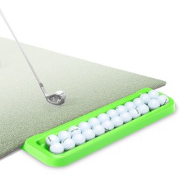 GoSports All-Weather Golf Ball Tray - 24 Ball Capacity - Compatible with All Hitting Mats - Green