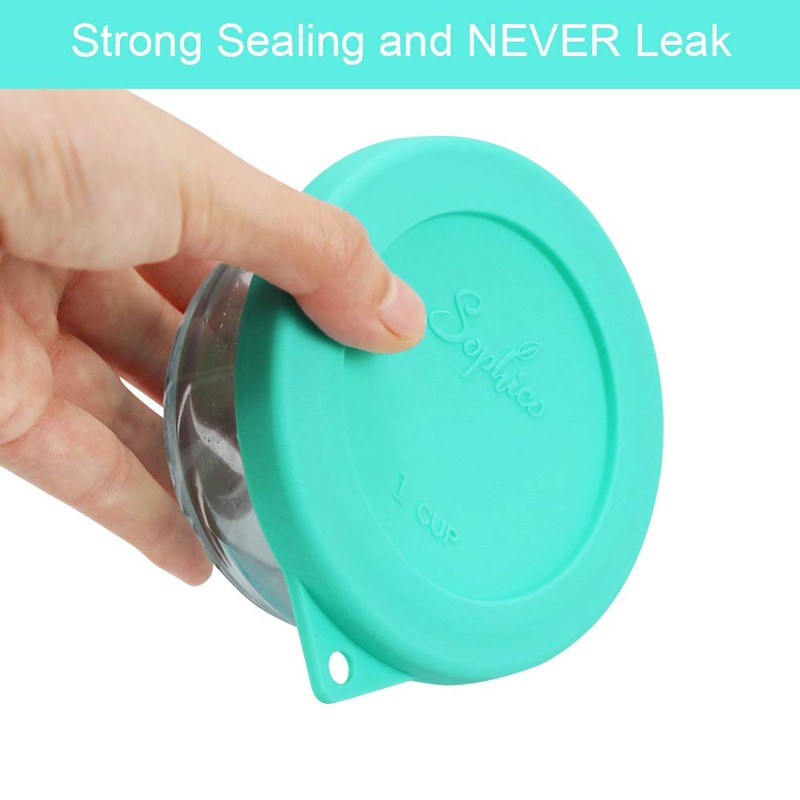 Sophico 1 Cup Round Silicone Storage Cover Lids Replacement for