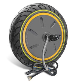 GYL 500W Drive Power Hub Motor With Solid Tire, Replacement for Ninebot Max G30LP G30P Electric Scooter Rear Wheel, 60/70-6.5 10x2.5 Inch Rubber Tire, Anti-slip, Explosion-proof Durable