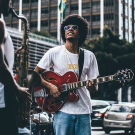 Liitata Disco Zeichen Halskette Hiphop Gold Kette Rockstar Rapper Punk Gold Kette 80er 90er Jahre Kostüm Zubehör Statement Necklace für Herren Fasching Karneval Mottoparty