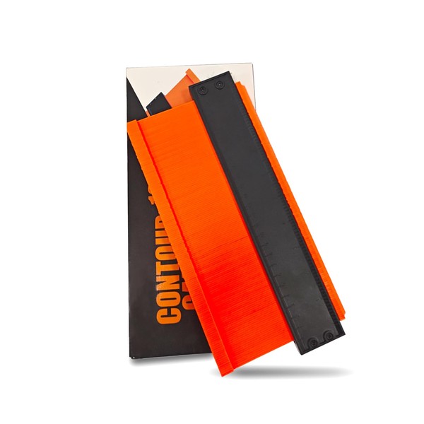 ECUTERS Contour Gauge Gifts (10 Inch) with Lock, Super Contour