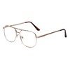 Calabria 1106 Pilot Reading Glasses +1.75 Gun-metal/Gold (2pack) Mens Designer