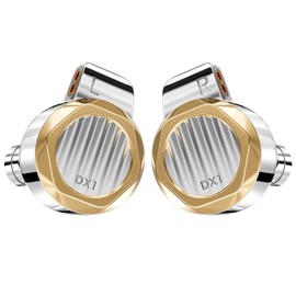 LETSHUOER DX1 11mm Dynamic Driver Earphones, HiFi in Ear Monitor IEM,Wired Earbuds IEM, Gaming Earbuds with Detachable Silver-Plated monocrystalline Copper Cable for Musician Audiophile Singer (4.4mm)