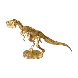Pasiir Gold Dinosaur Figurine Home Decor, Solid Metal Dinosaur Centerpiece Decoration, Mini Dinosaur Ornament Animal Desk Figurines for Home Office Desktop