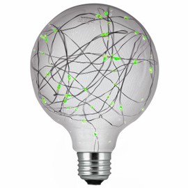 Sunlite 81187-SU LED G40 Globe Fairy Bulb String-Light Decorative Lightbulb, 1 Pack, Green