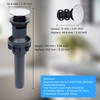 2 Pack Push and Seal Pop-up Drain Stopper with Overflow