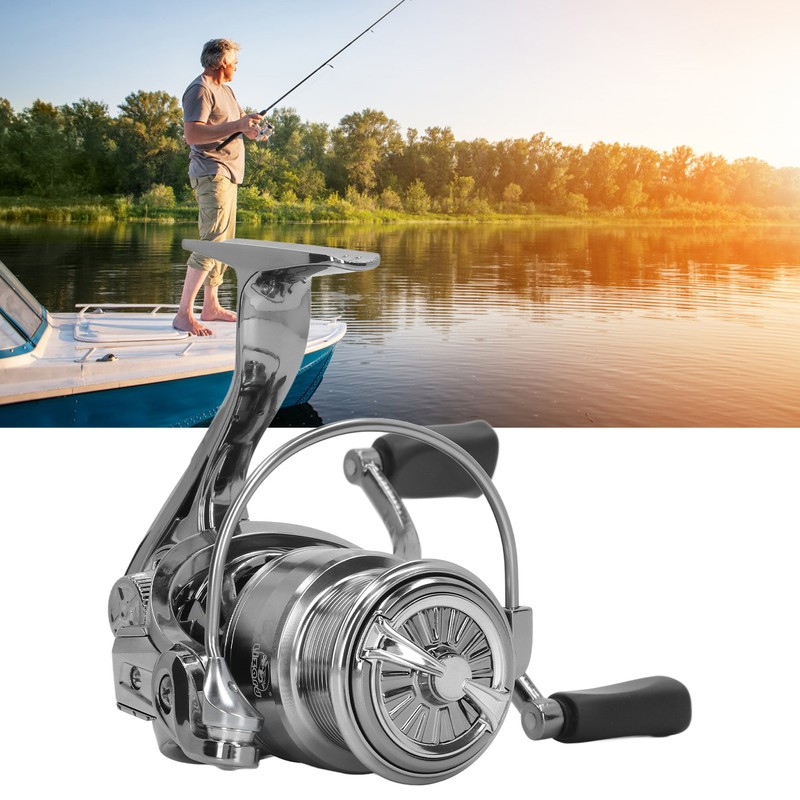 Spinning Reel Long Shot Skew Notch Non Gap Metal Fishing