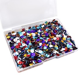 4000 Pcs 6mm Bulk Loose Sequins, 5 Colors Rainbow Round Cup Sequins Loose Sequins Round Embroidery Sequins Cup Craft Sequins for Christmas DIY Arts Crafts, Craft Nails Decorations