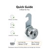 Bicafa Cabinets Locks with Keys, 5/8 Inch, 3 Packs