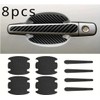 Protector Manija Vinil Fibra Carbono Auto Universal 8pzs