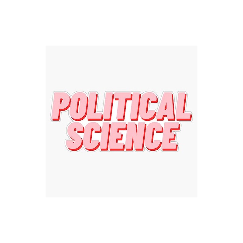 LAD Studio Political Science Sticker Bumper Sticker Vinyl Decal 5""