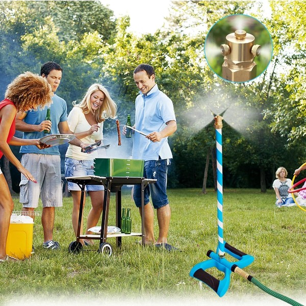 Tesmotor Stand Mister System for Outsides Patio, Portable Misting System