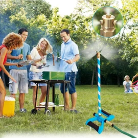 Tesmotor Stand Mister System for Outsides Patio, Portable Misting System for Outdoor Patio Cooling, Suitable for Patio Pool Cooling, Pet Cooling, BBQ Cooling