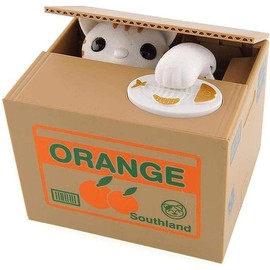 Piggy Bank Stealing Coin Cat Box Can  Electronic Money Bank Saving Box ATM Bank Safe Locks Panda Smart Voice Prompt Money Piggy Box Great Gift for Any Child (Panda) Decor Ornaments Resistant - Colour: Cute Kitty