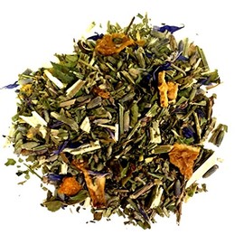 Nelson's Tea - Lavender Orange - Herbal Loose Leaf Tea - Caffeine Free - Orange peel, blue vervian, California poppy, lavender, catnip, cornflower, and basil (Sample 0.3 Oz)